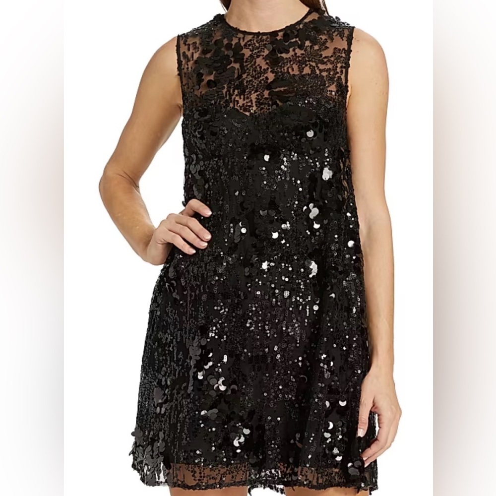 Aknvas Black Sequin Mini Dress